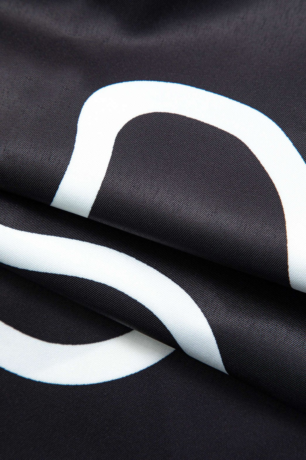 Pantalon élégant motif courbes nuage