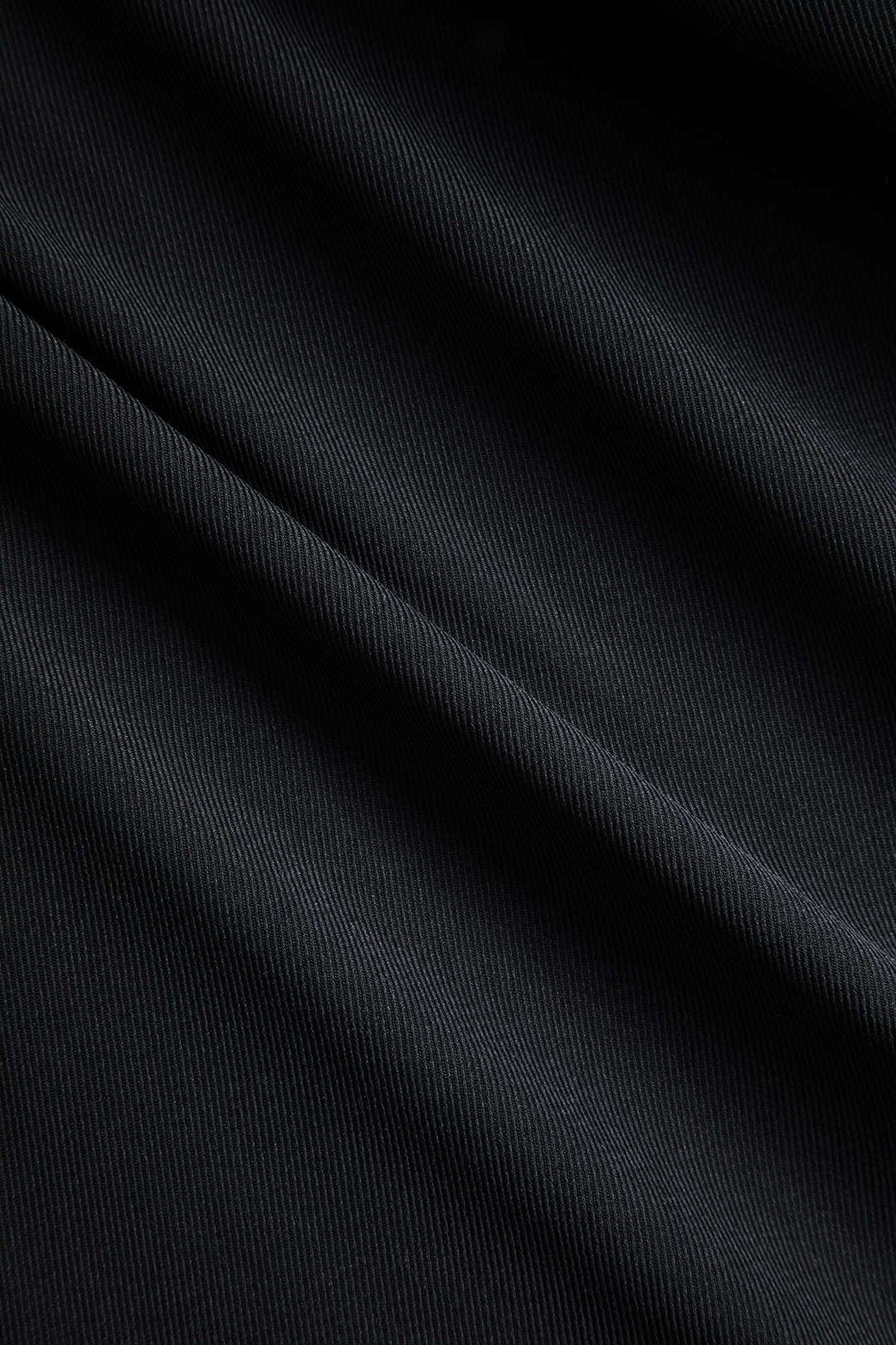 Pantalon plissé noir vue latérale - Élégance