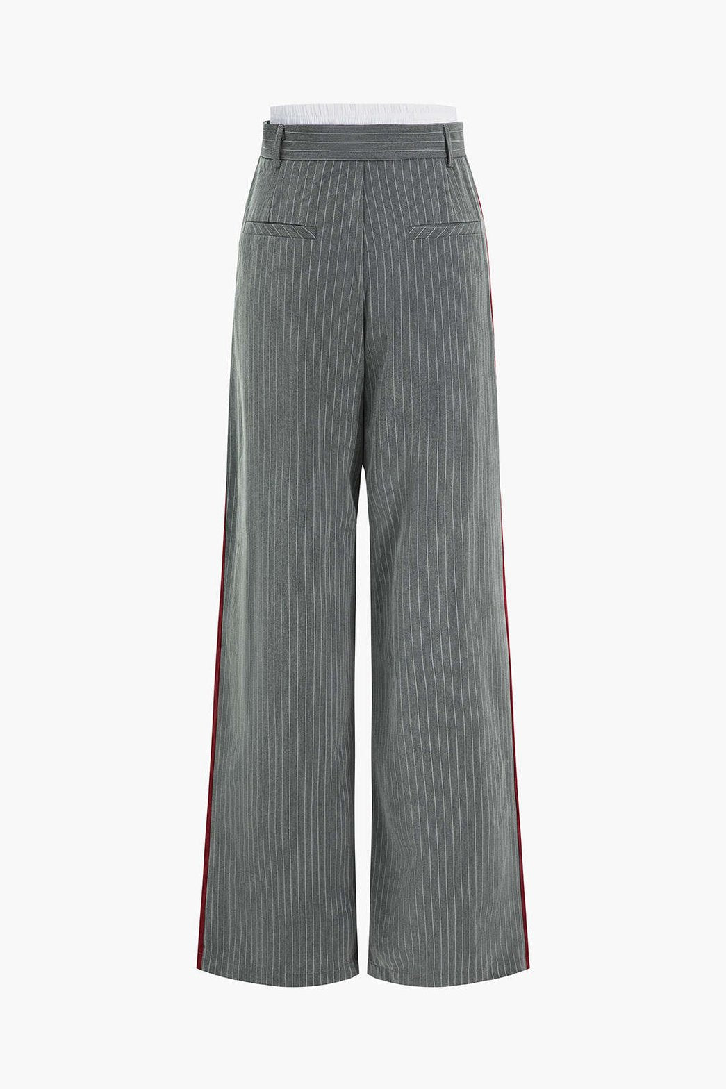 Pantalon large à rayures coupe ample étoile