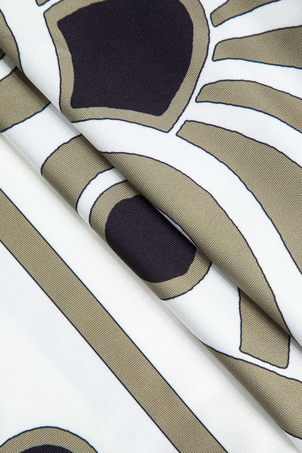 Pantalon ample imprimé géométrique vert prisme