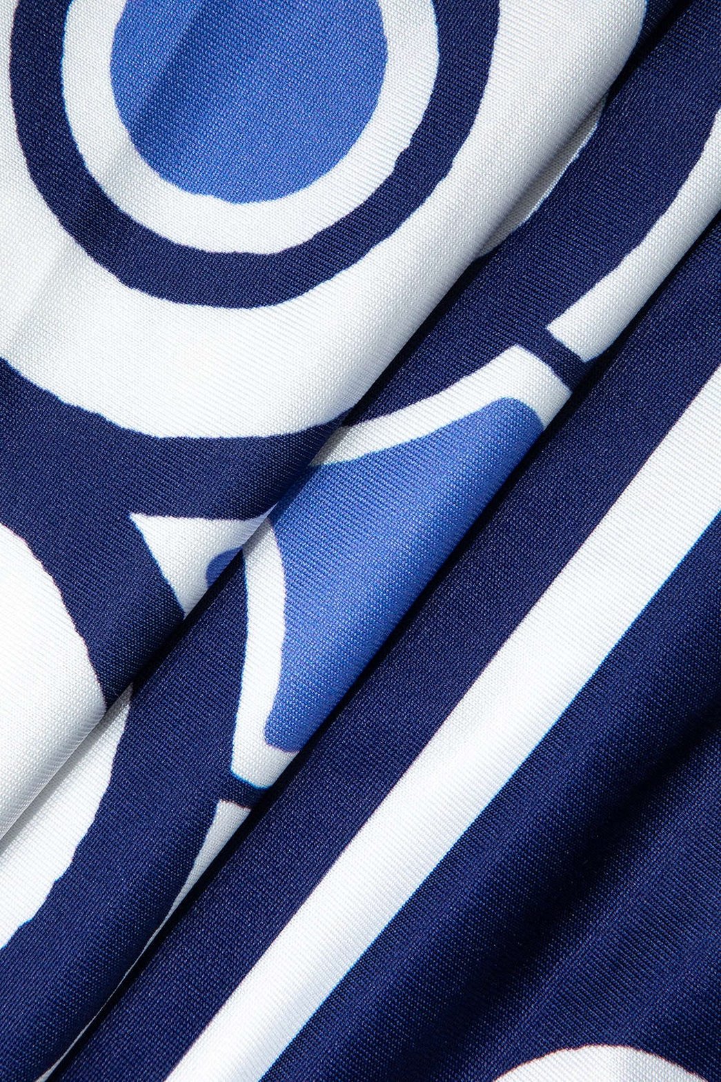 Pantalon fluide motif graphique vert jade