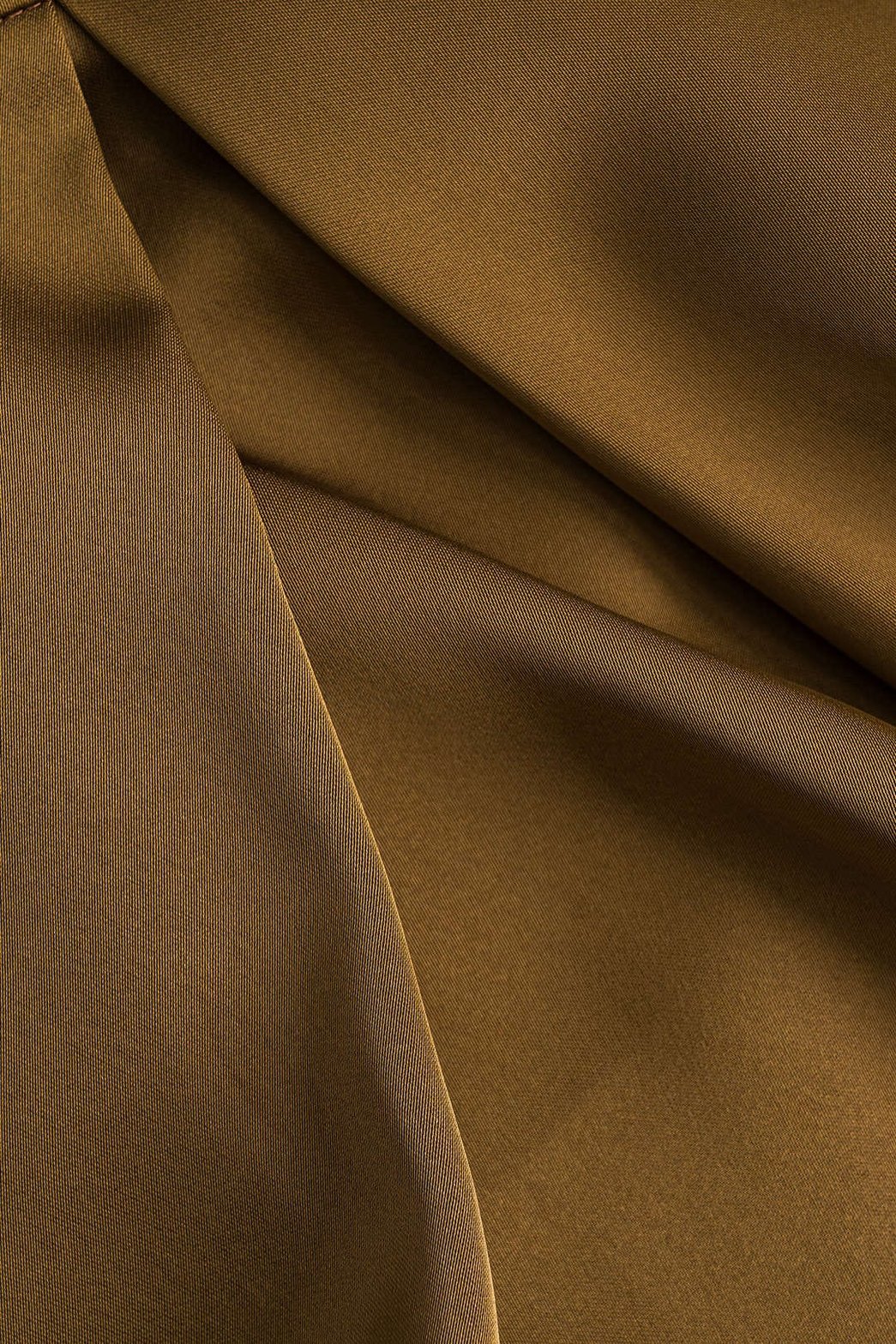 Pantalon palazzo satiné taille haute vue arrière lune