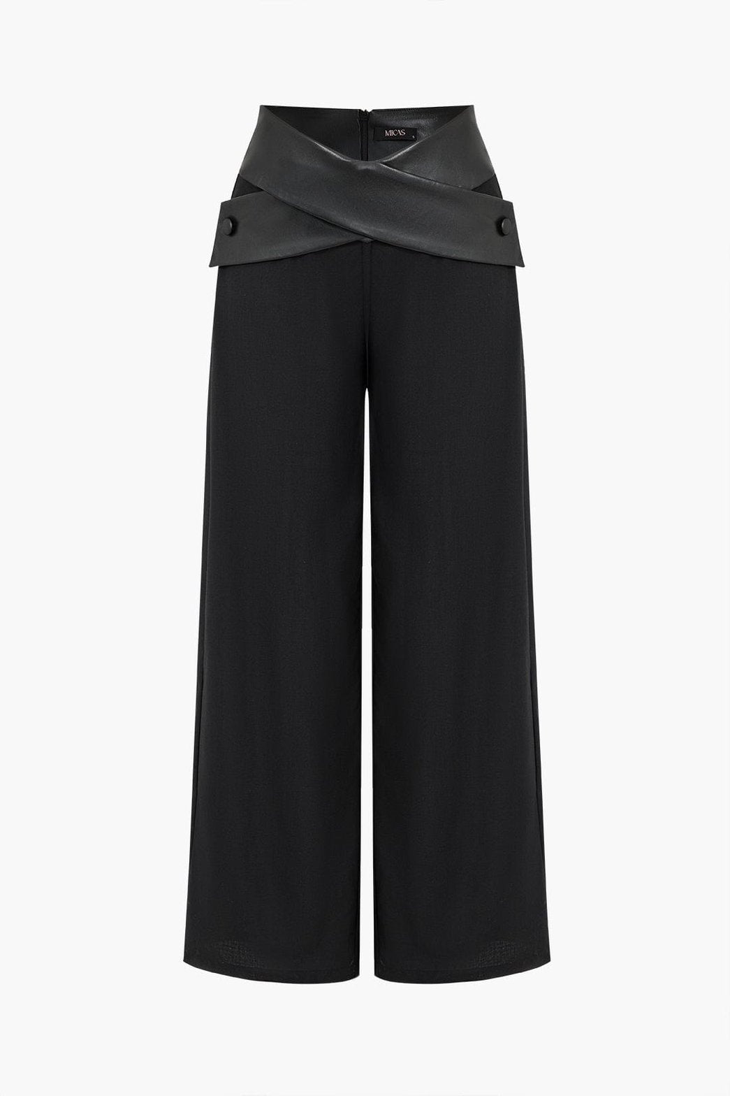 Pantalon simili-cuir noir élégant sublime