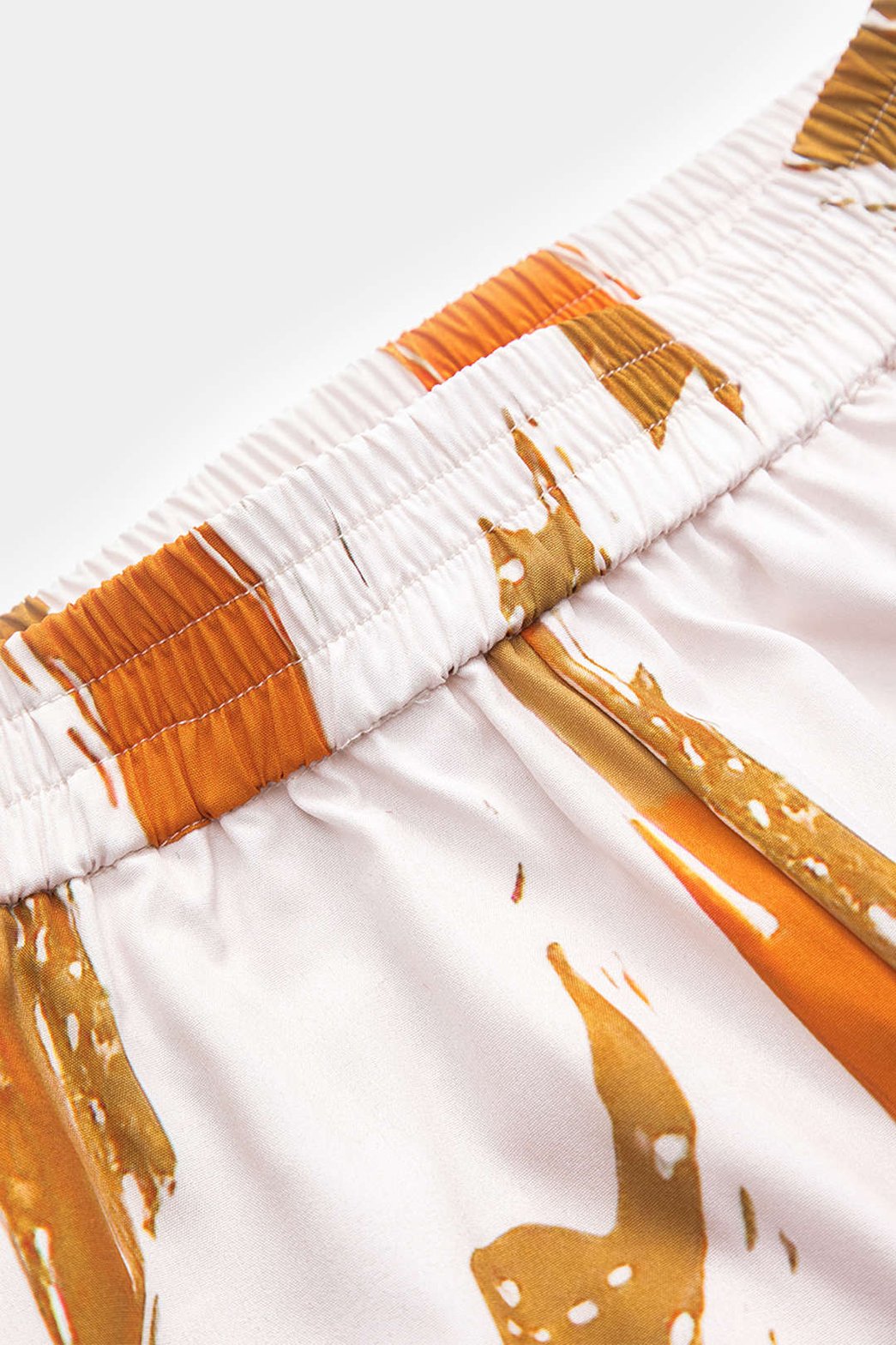 Pantalon palazzo imprimé détail texture harmonie