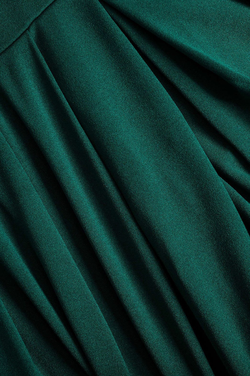 Pantalon palazzo vert à plis élégants gracieux