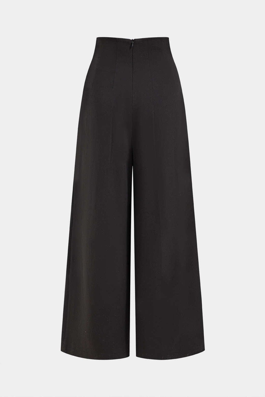 Pantalon plissé asymétrique lune
