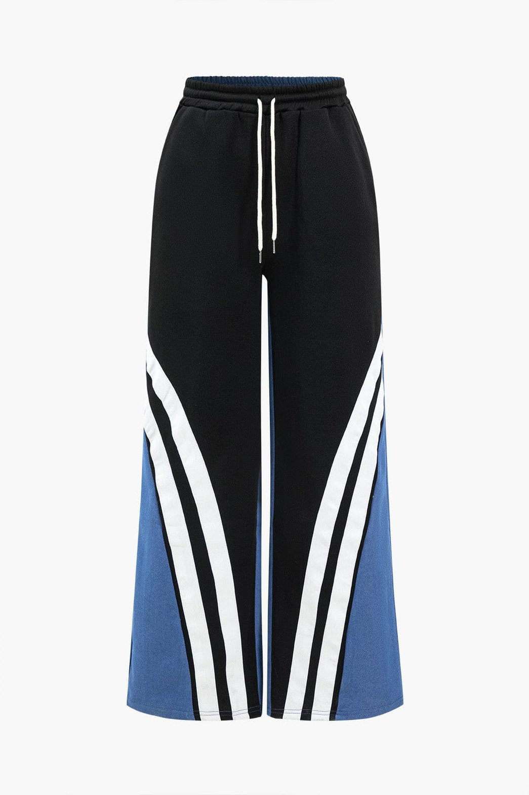 Pantalon sport à rayures contrastantes douceur