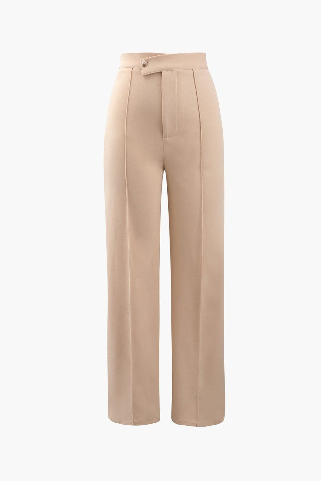 Pantalon tailleur beige élégant soleil