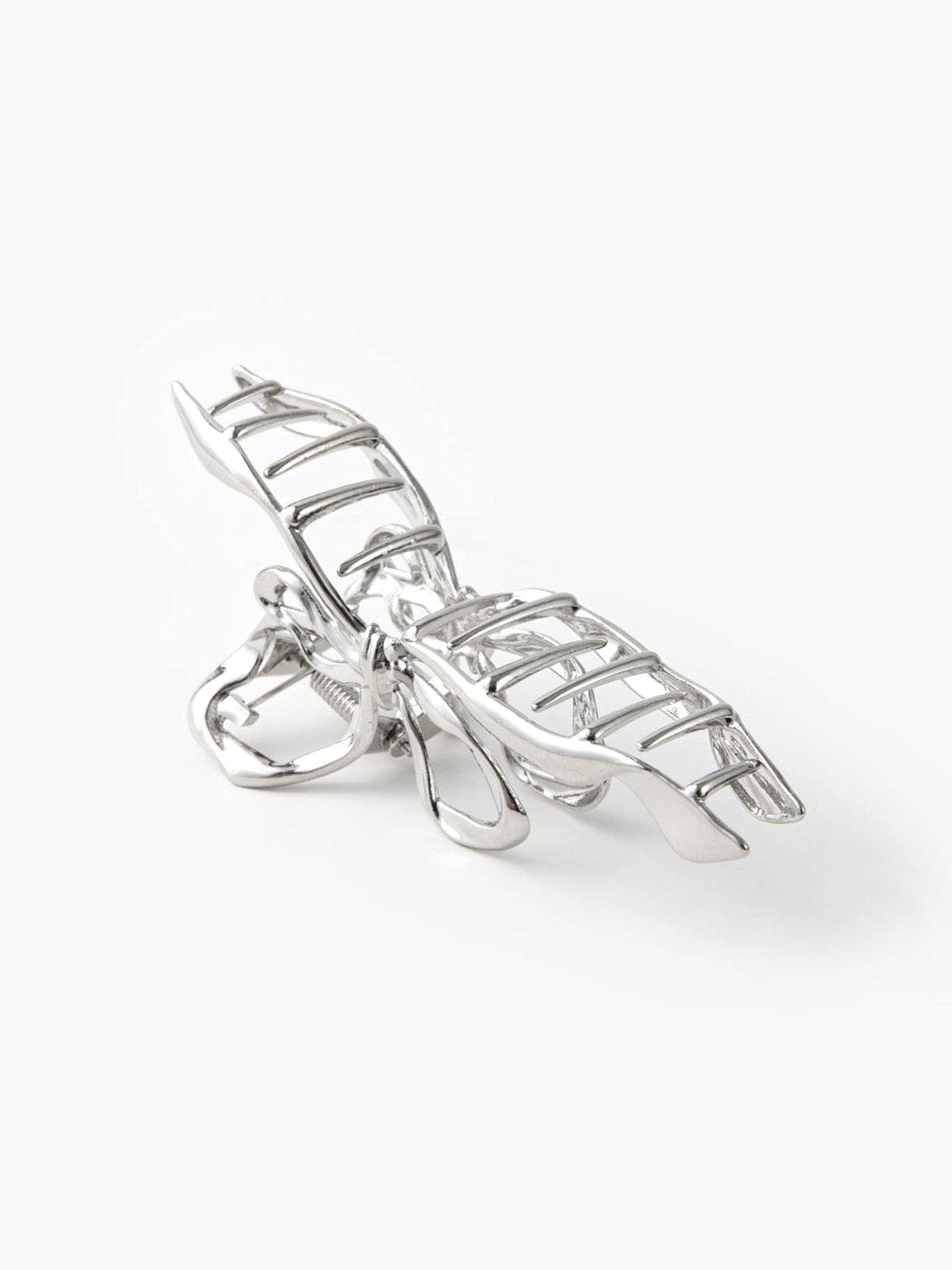 Pince à cheveux métallique style élégant lune