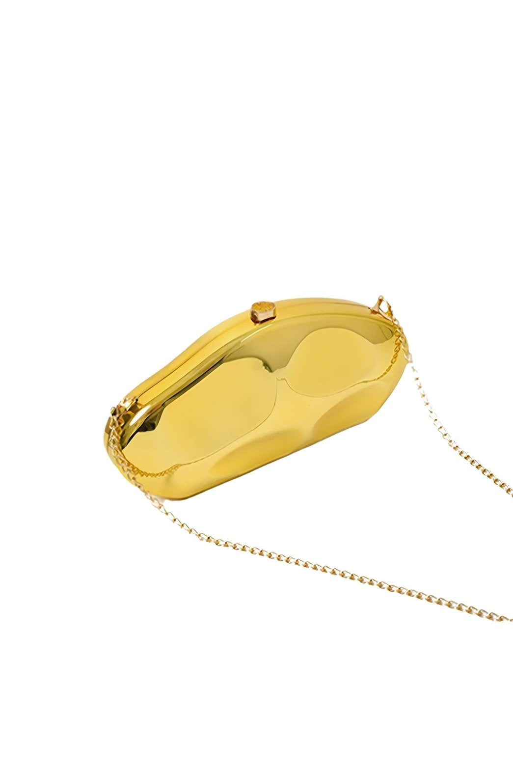 Pochette box dorée avec chaîne étoile