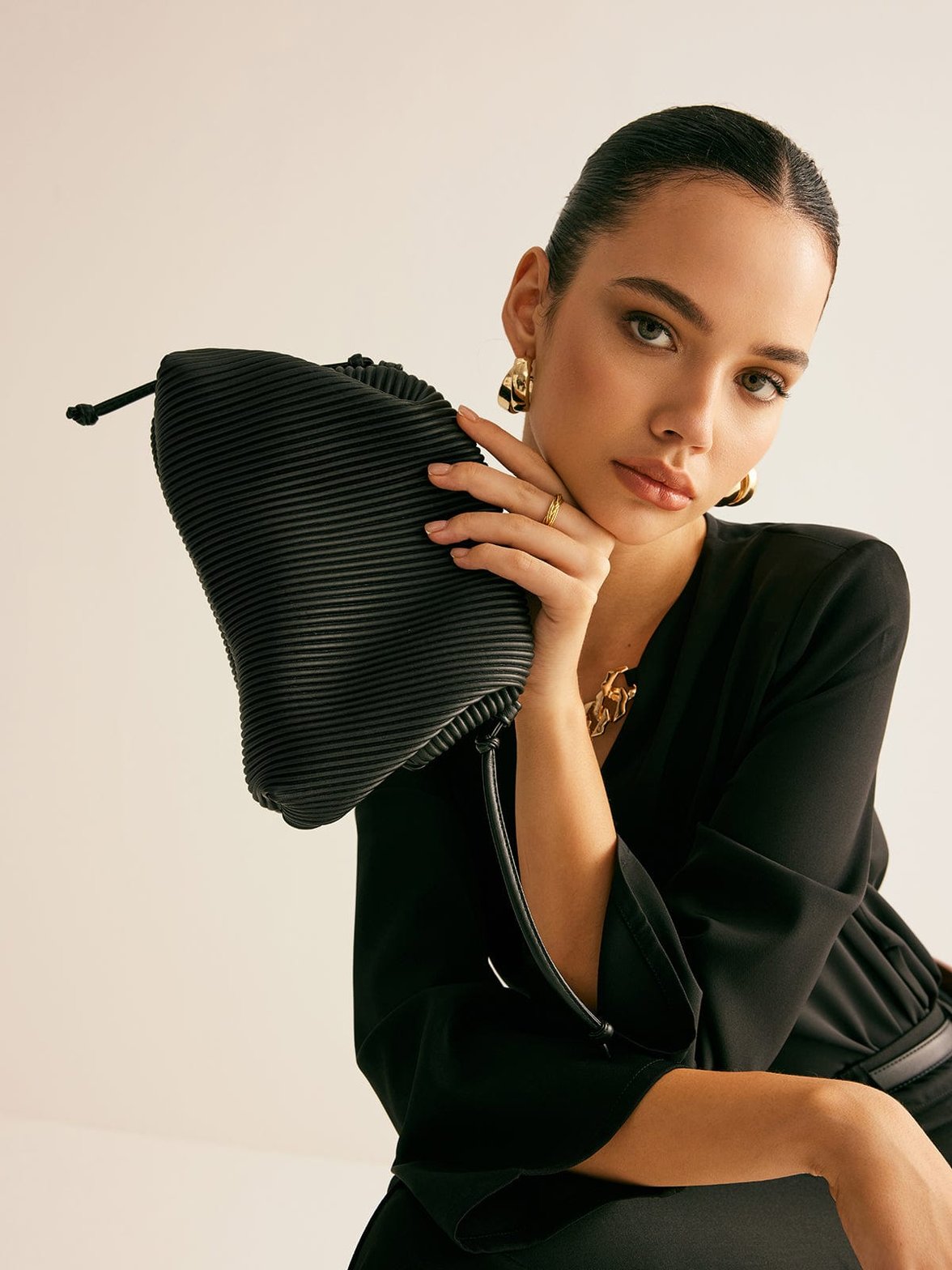 Pochette plissée tendance style