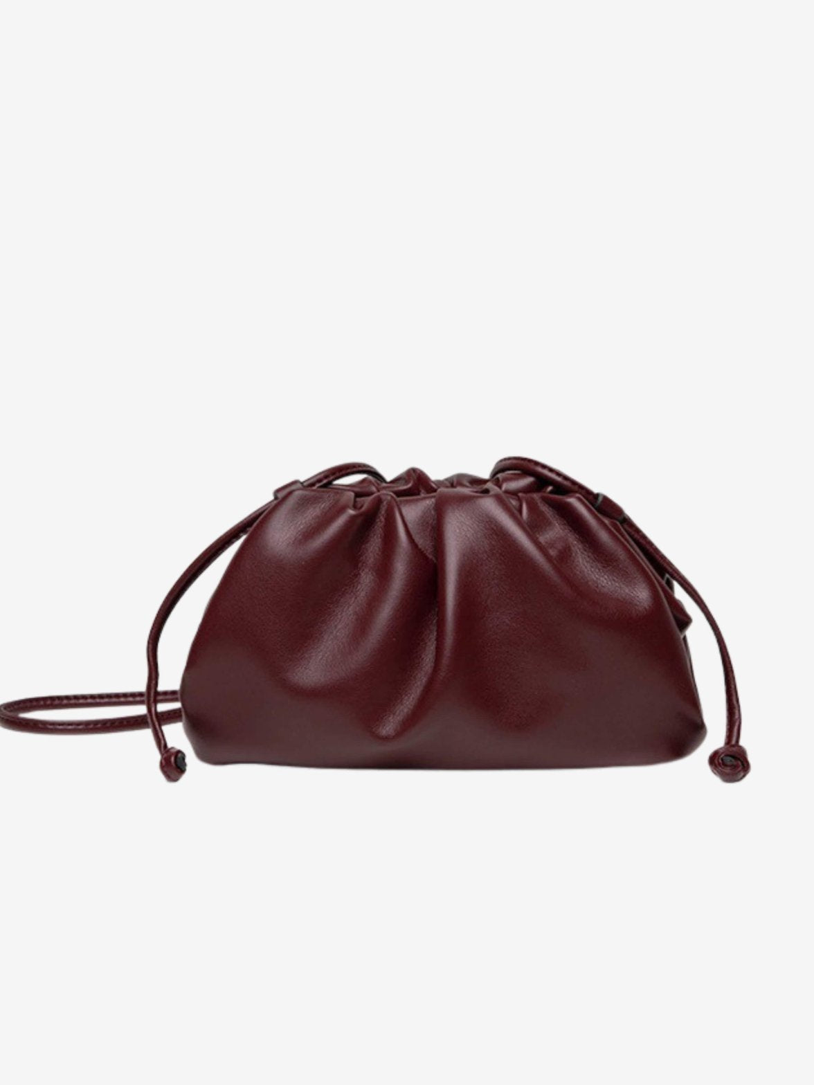 Pochette Luna bordeaux élégante velours
