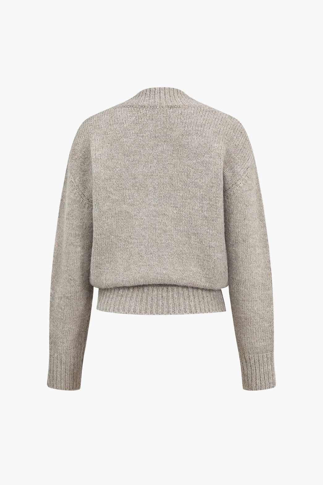 Pull décontracté gris chaleureux