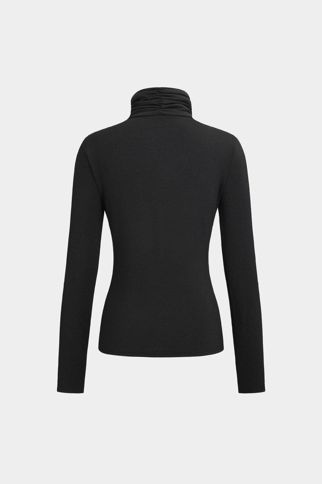 Pull col roulé décoré vue de dos douceur