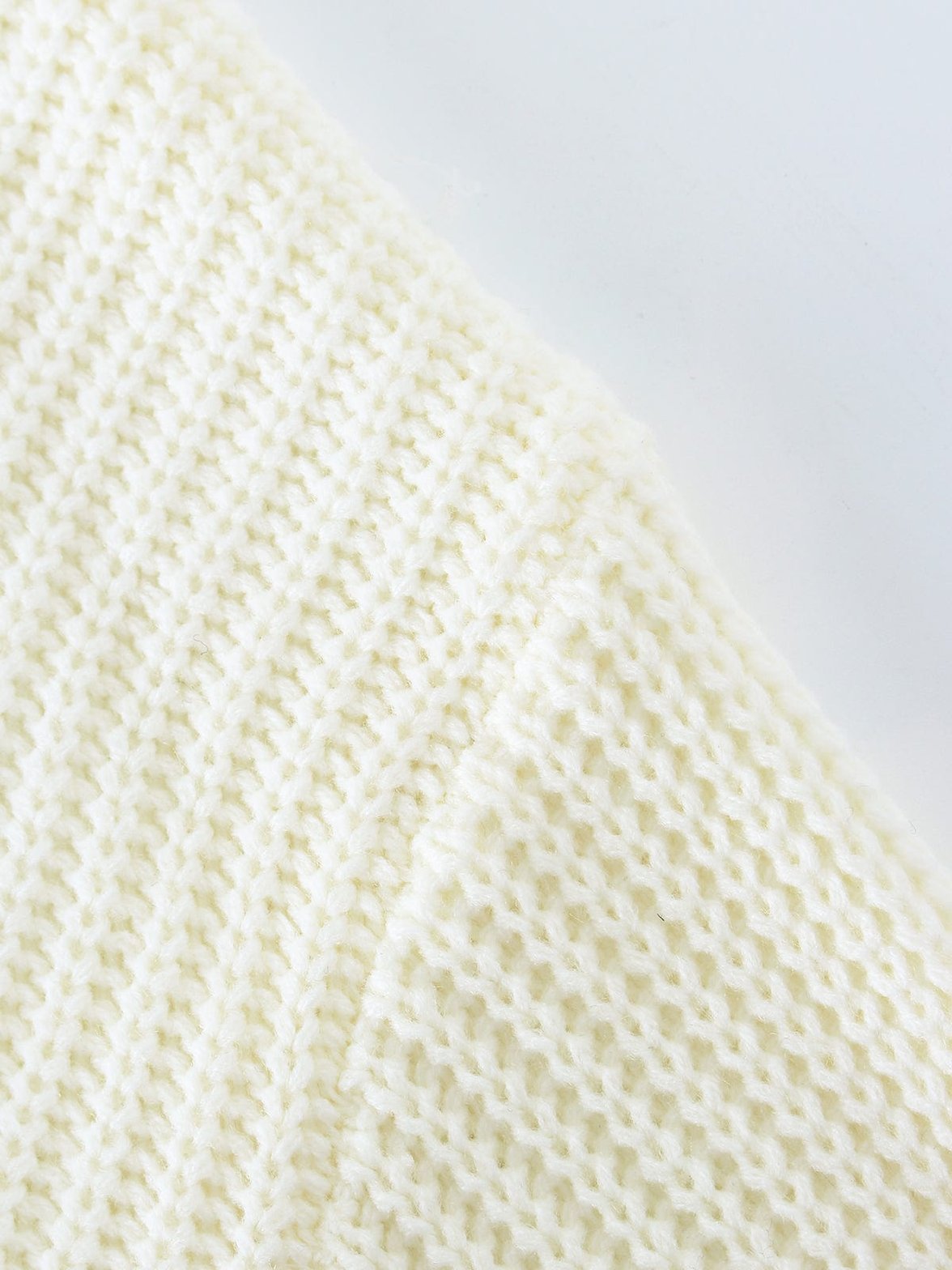 Pull blanc chaud oversize océan