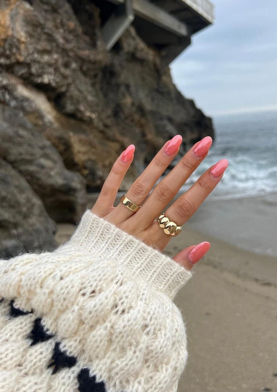 Vue rapprochée du pull orage