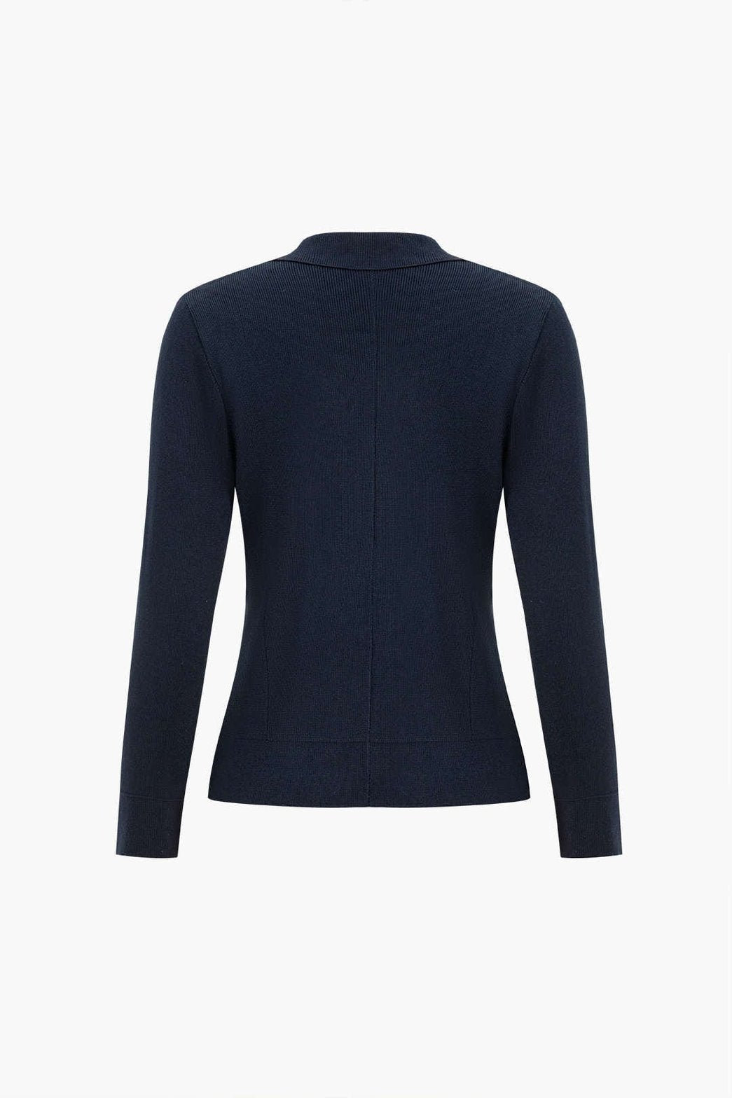 Pull noir manches longues boutons dorés pluie