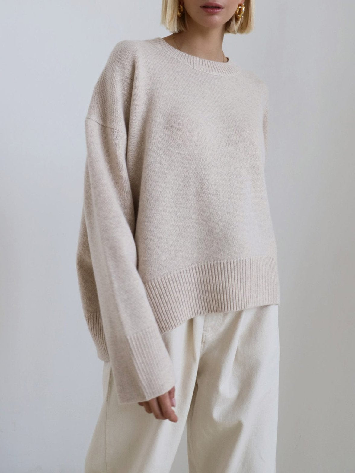 Pull Oversize Doux en Tricot