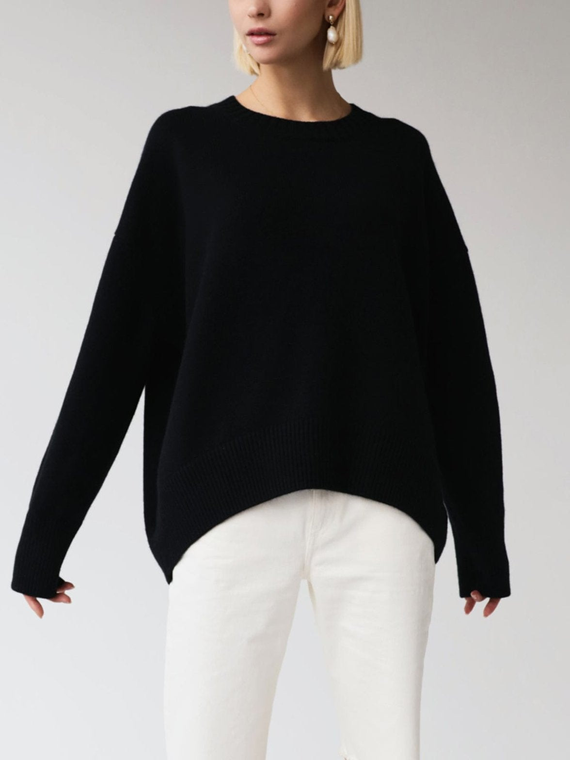 Pull Oversize Doux en Tricot