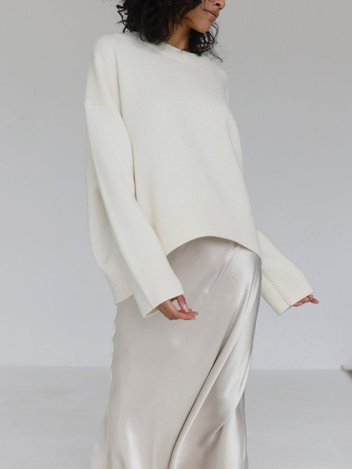 Pull Oversize Doux en Tricot