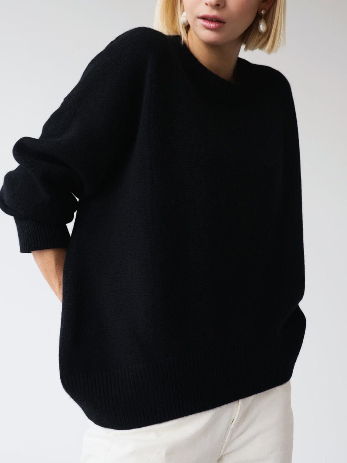 Pull Oversize Doux en Tricot