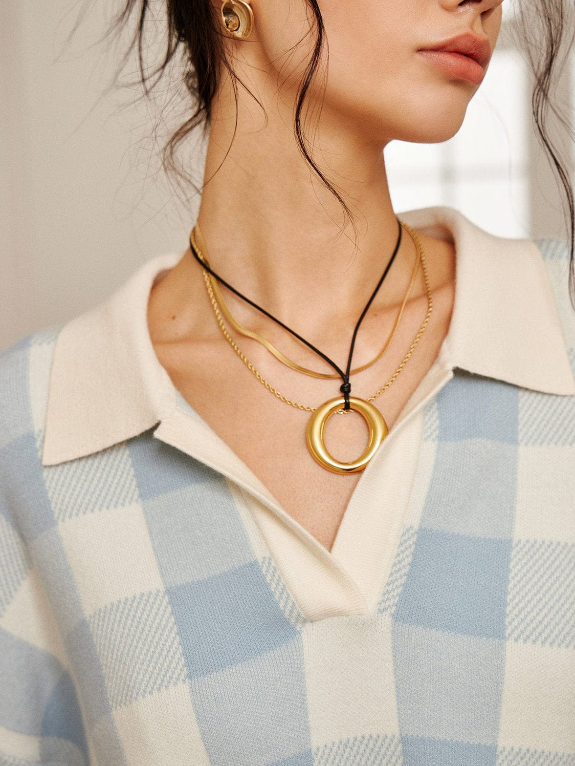 Pull polo en tricot confortable nuage