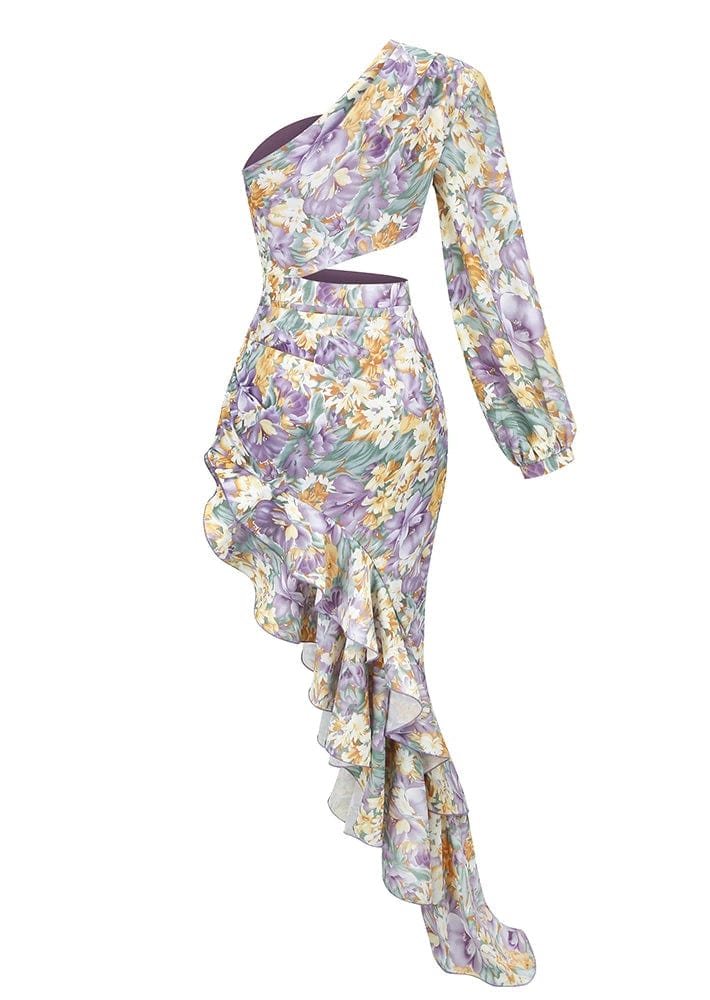 Robe une manche florale fraîcheur