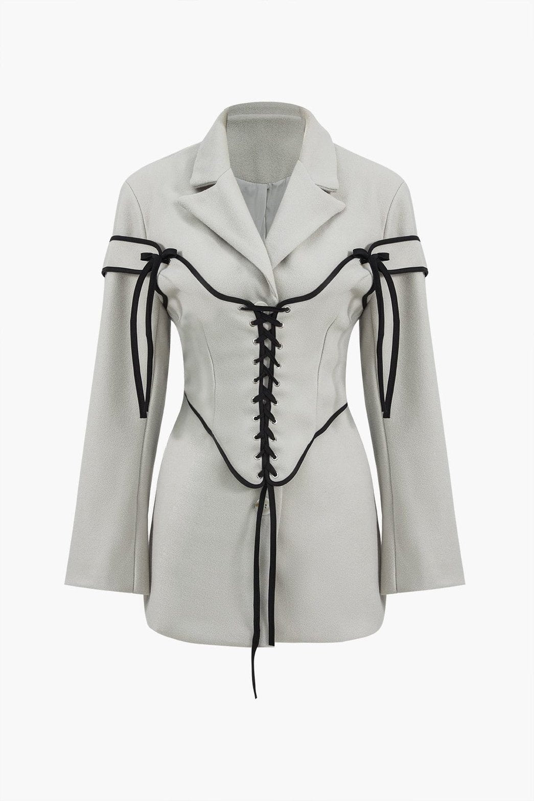 Vue de dos robe blazer lacée - Douceur