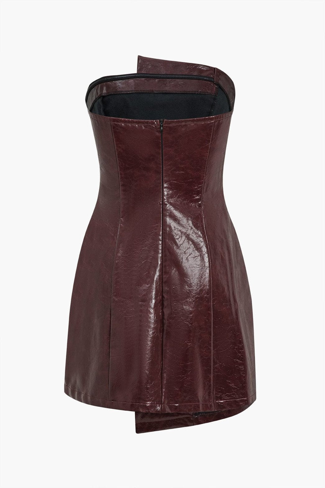 Vue de dos robe bustier marron avec ornements soleil