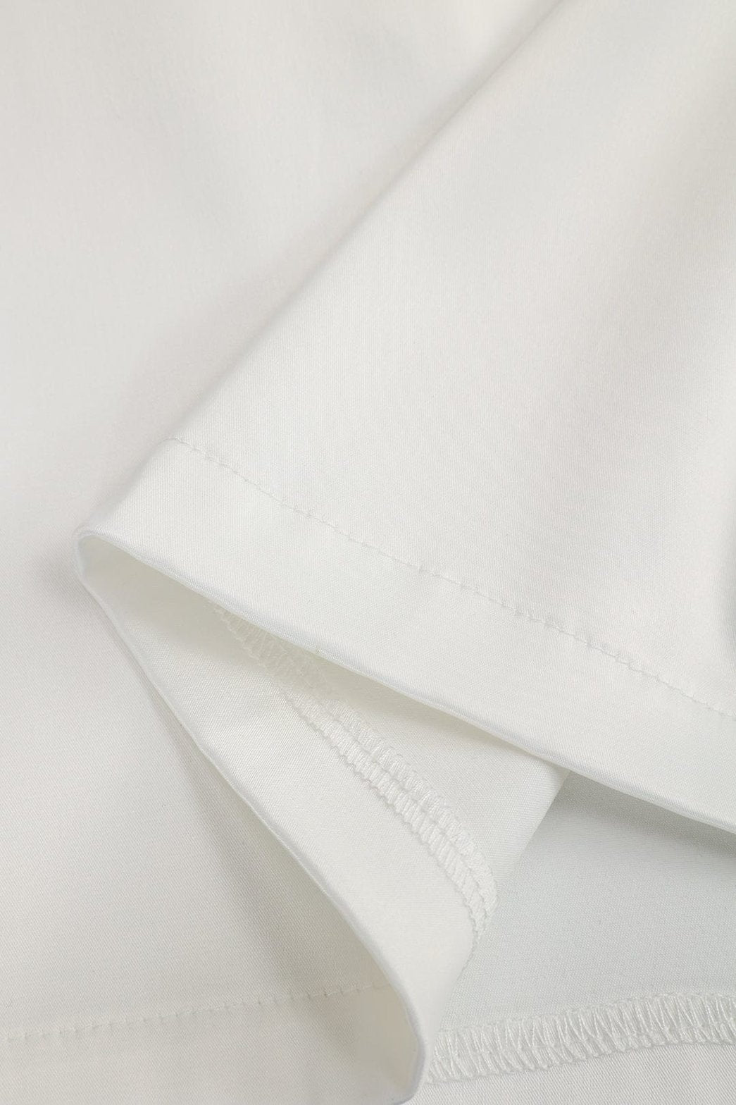 Robe asymétrique blanche ajustée - Charme