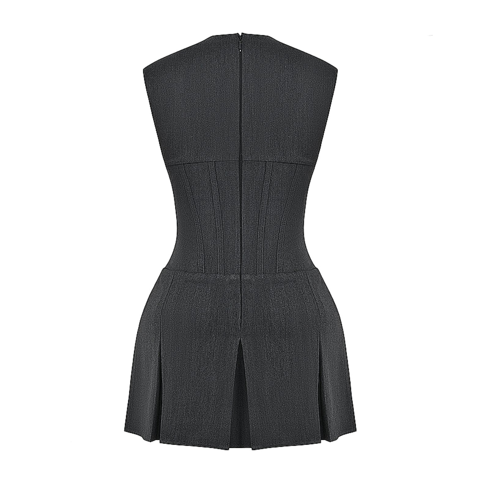 Robe corset sophistiquée ambre