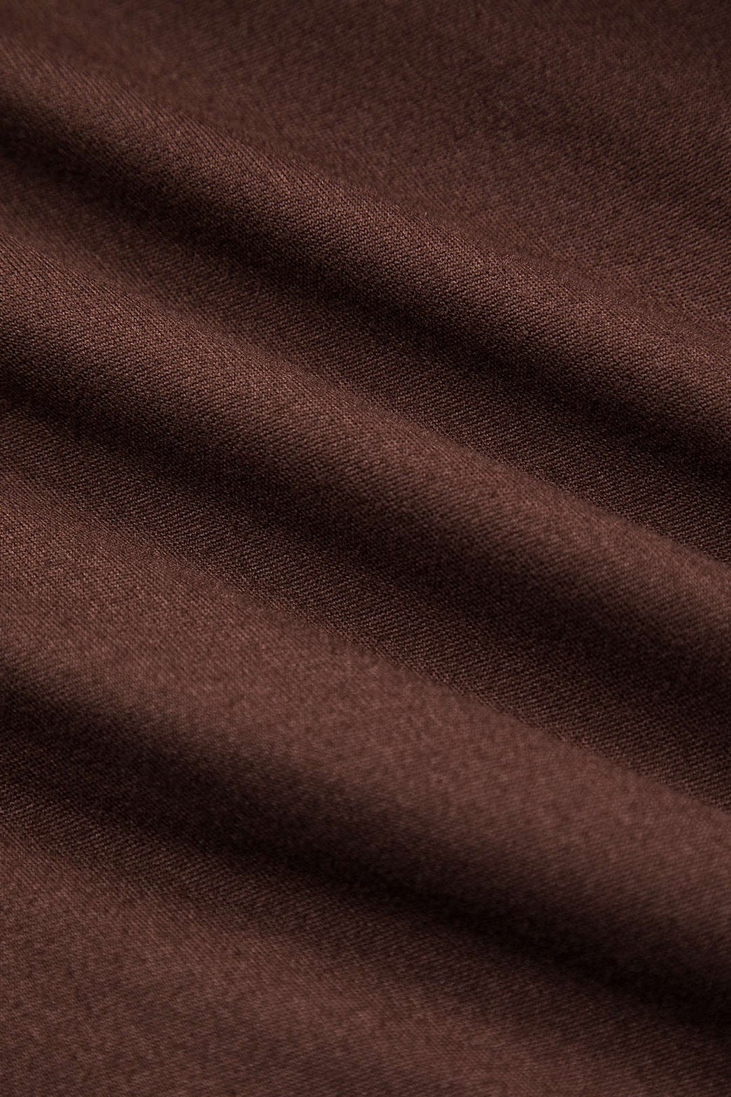 Robe courte drapée marron détail drapé coton