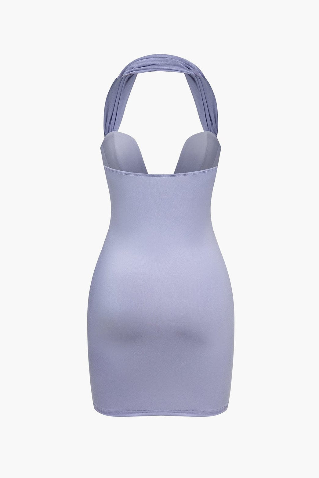 Robe courte ajustée dos nu colibri