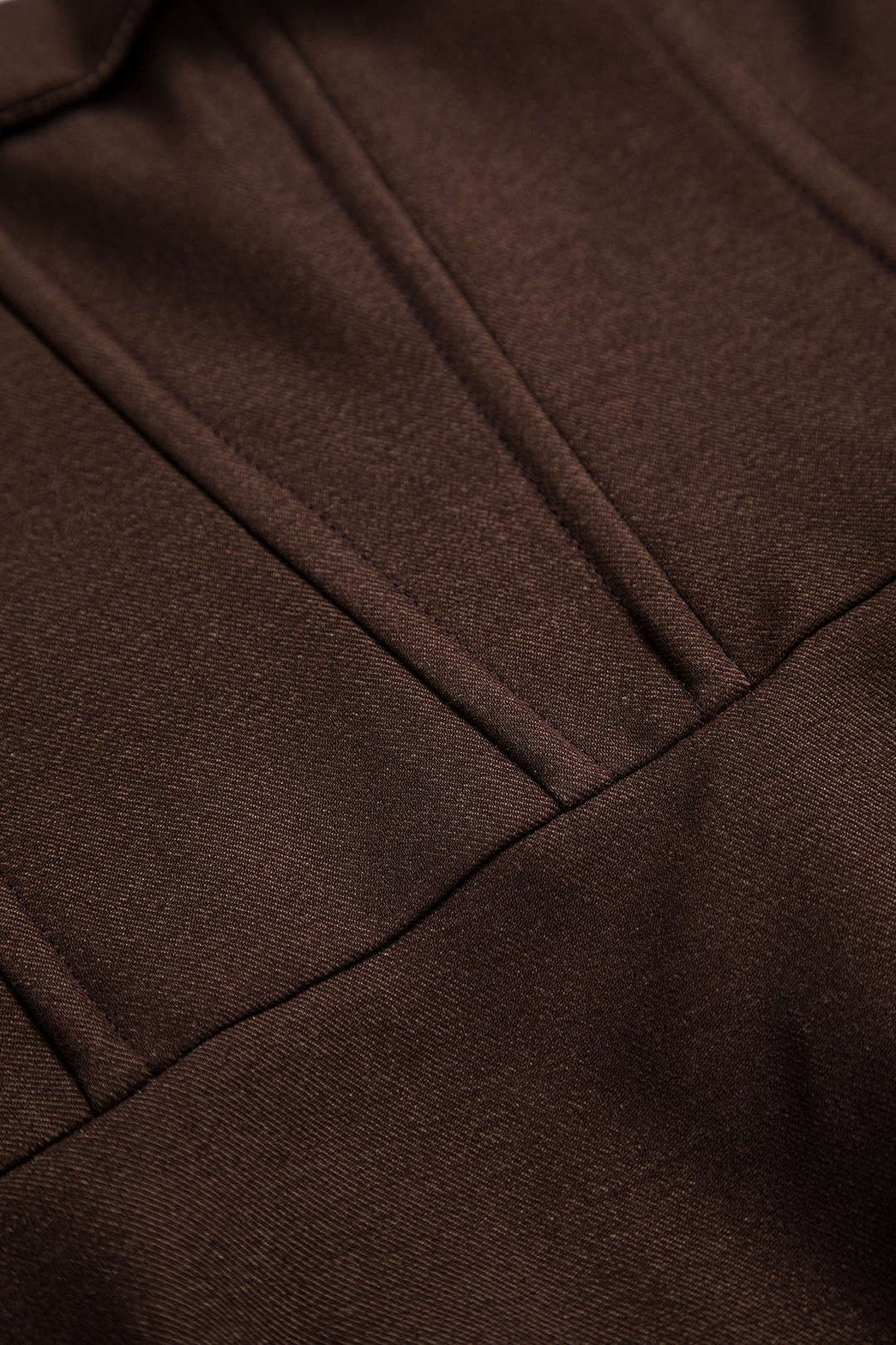 Robe bustier marron détail corset soleil