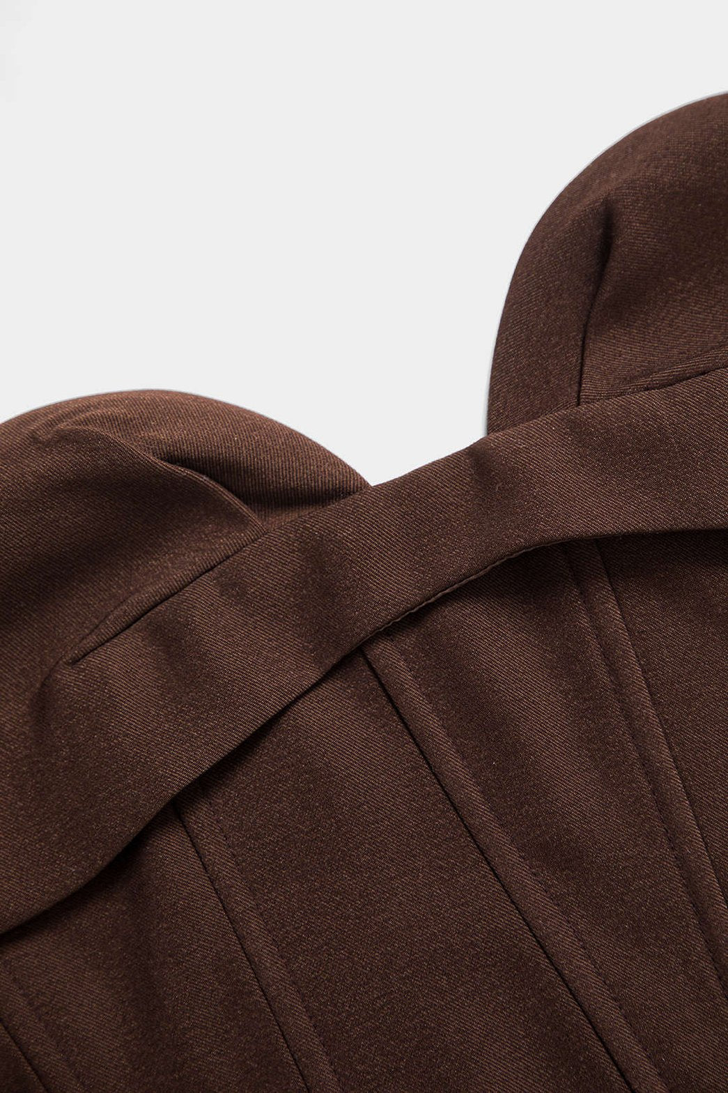 Robe bustier marron vue d'ensemble océan