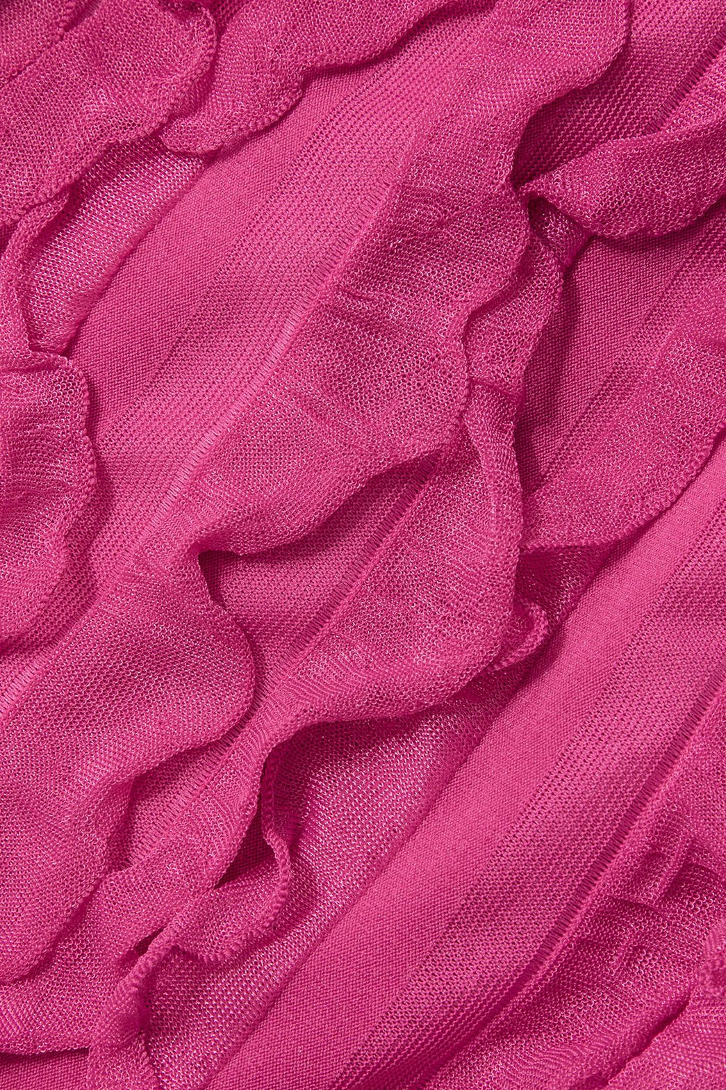 Robe volantée décolletée océan