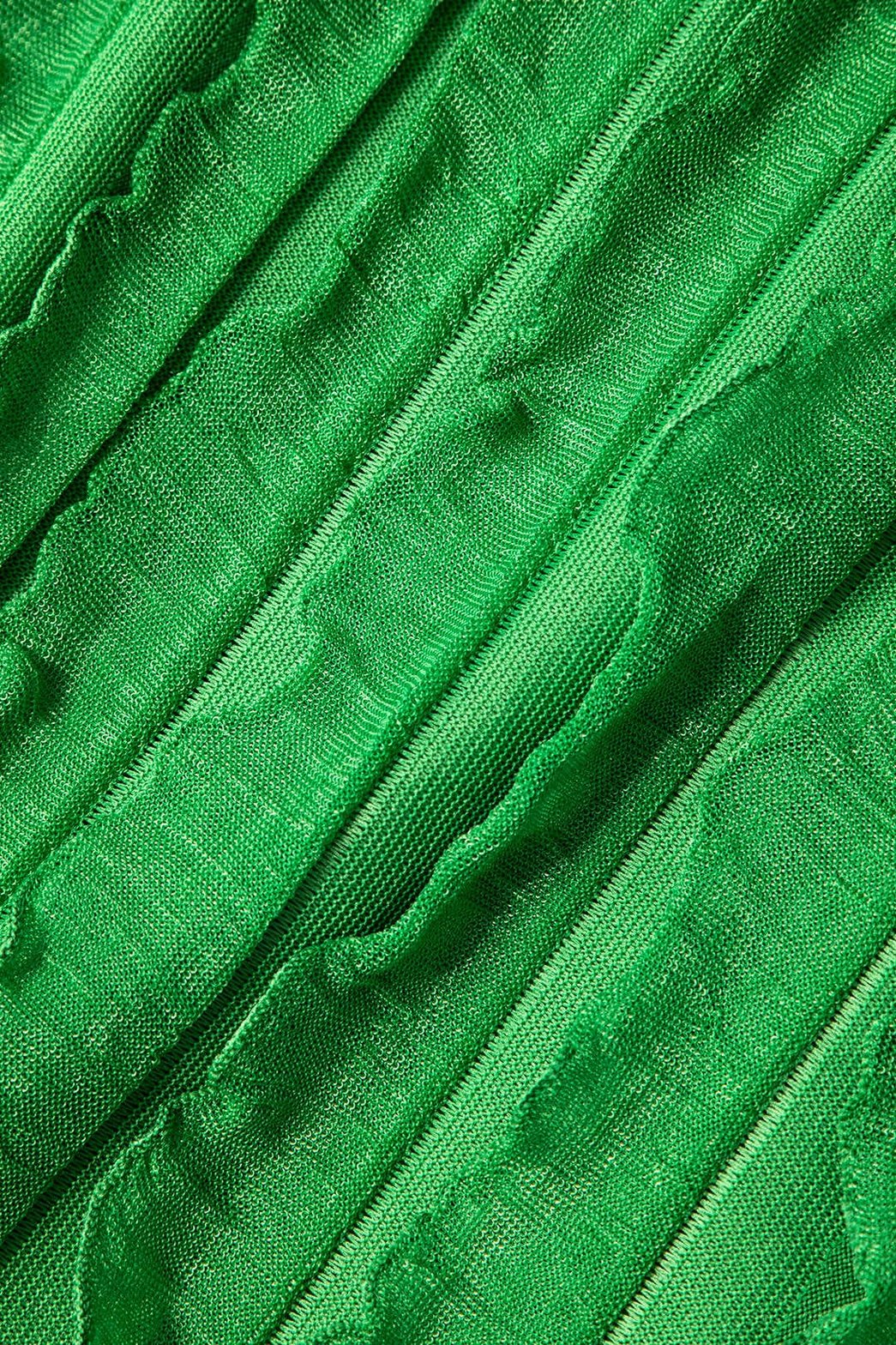 Robe de soirée dos ouvert menthe