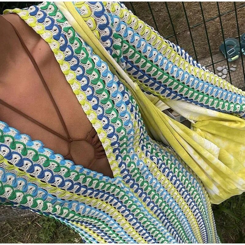 Robe bohème crochetée plage