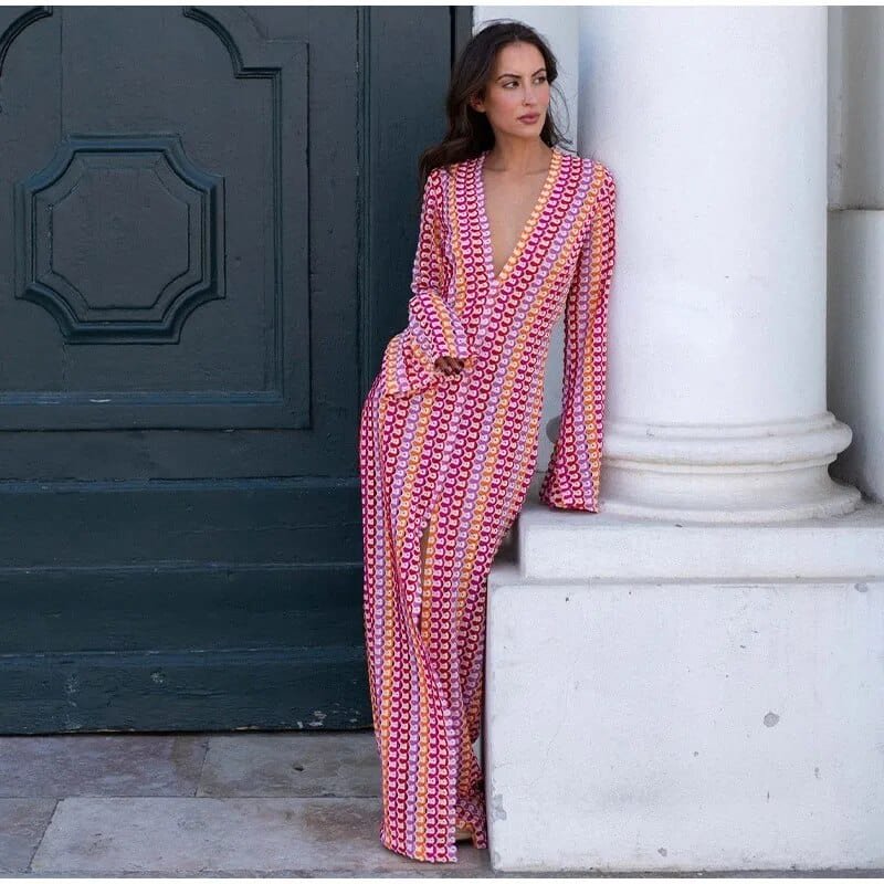 Robe bohème détail manche rêve