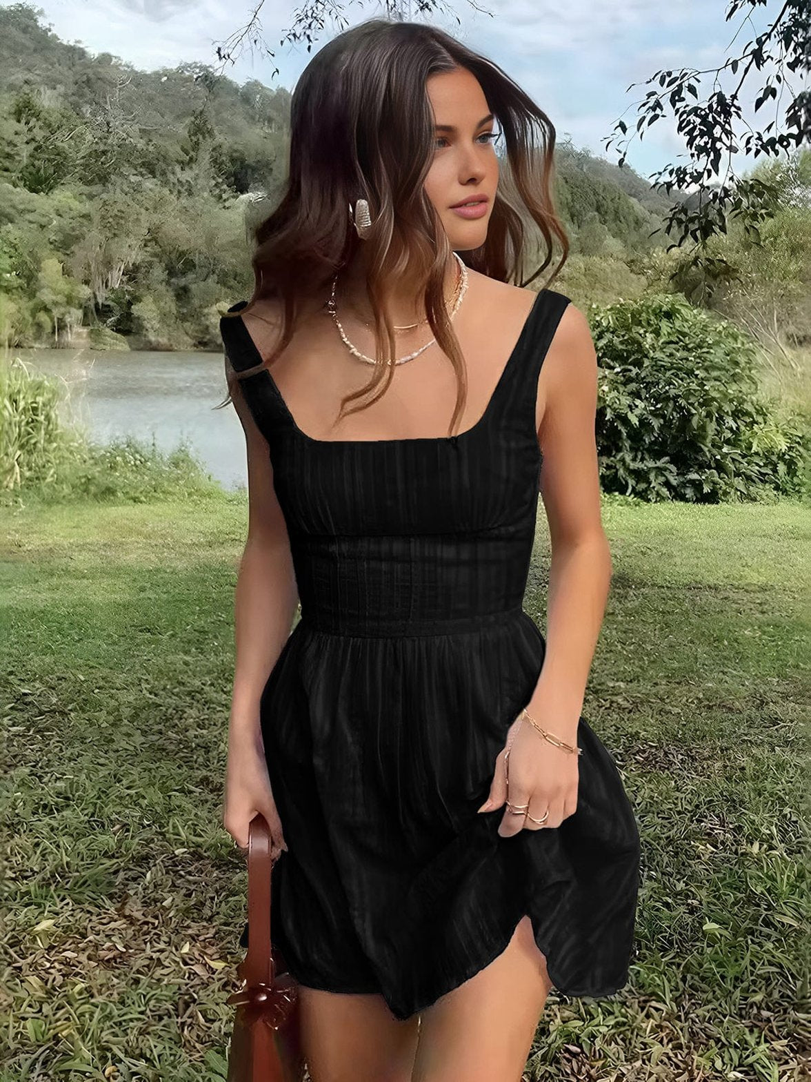 Robe blanche romantique vue ensemble élégance