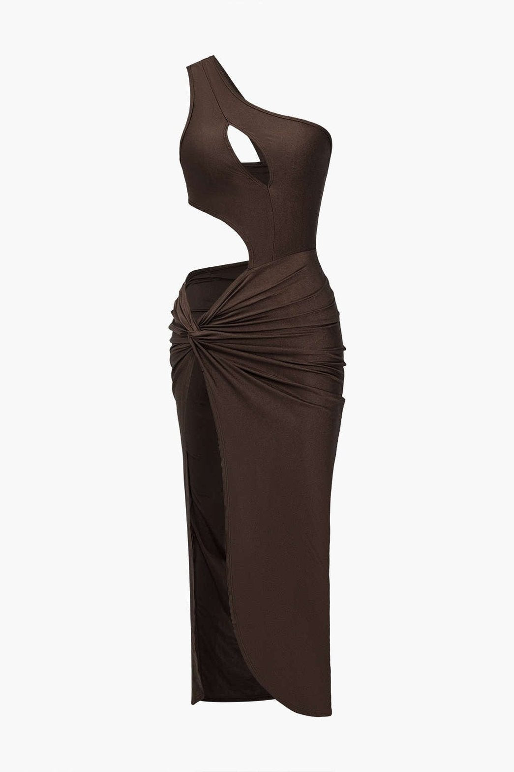 Robe de soirée asymétrique - Satin