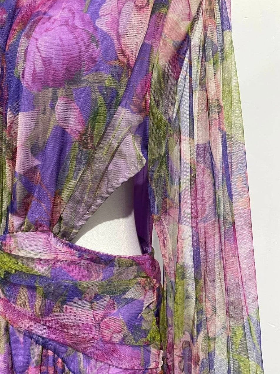 Robe Cecelia détail tissu poésie