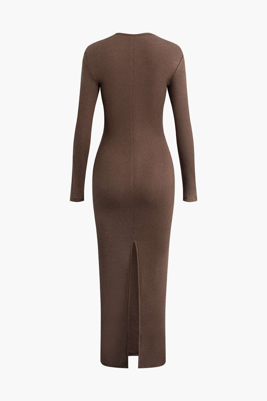 Robe longue asymétrique noire vue détaillée pluie