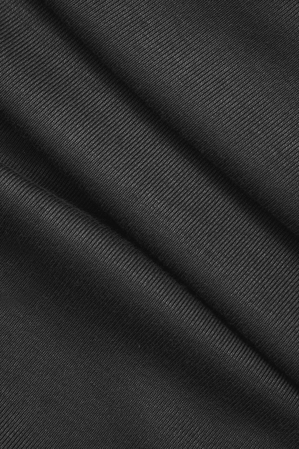 Robe longue asymétrique noire détail coupe nuage