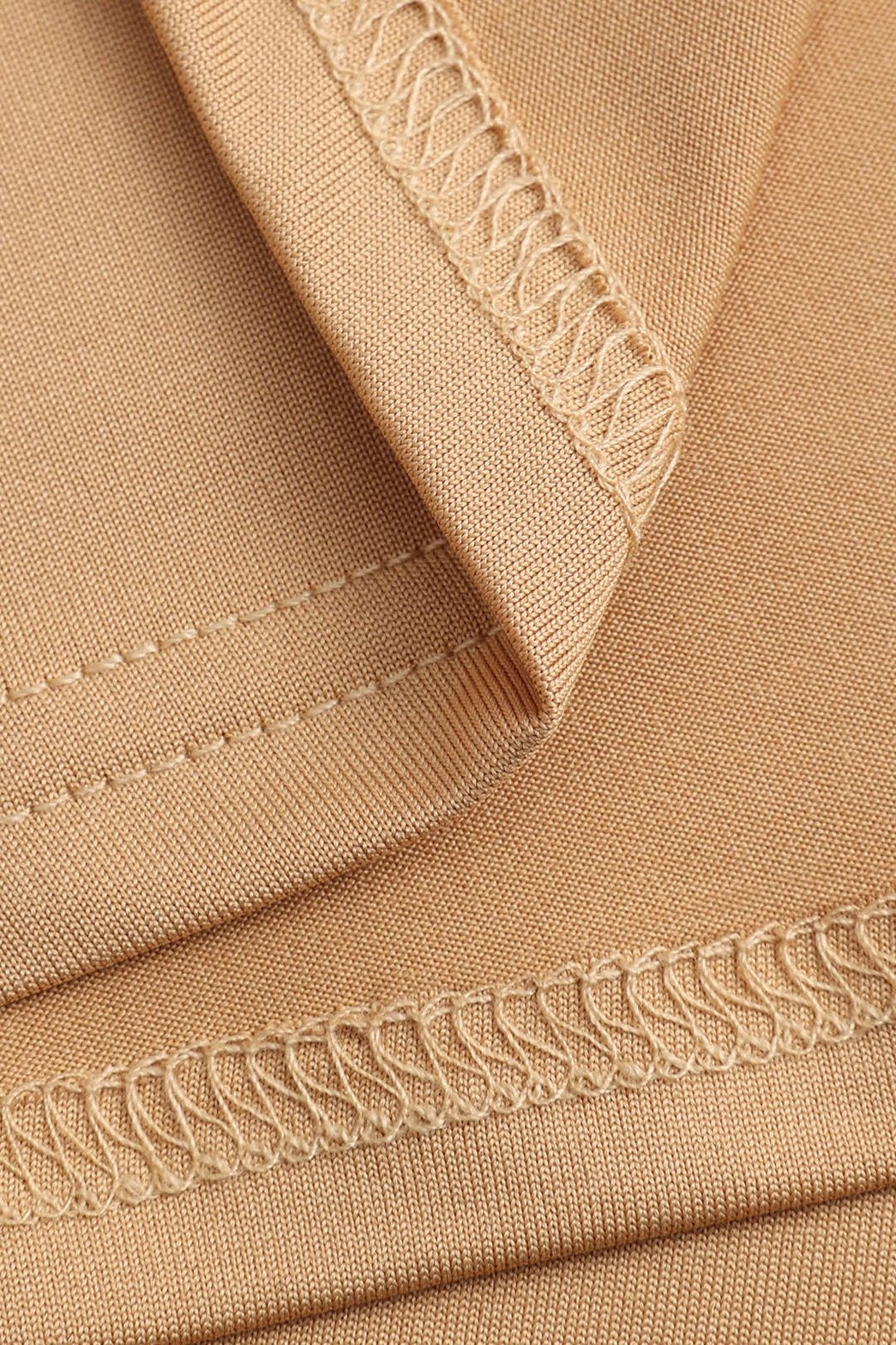 Robe longue bustier beige vue trois-quarts nuage