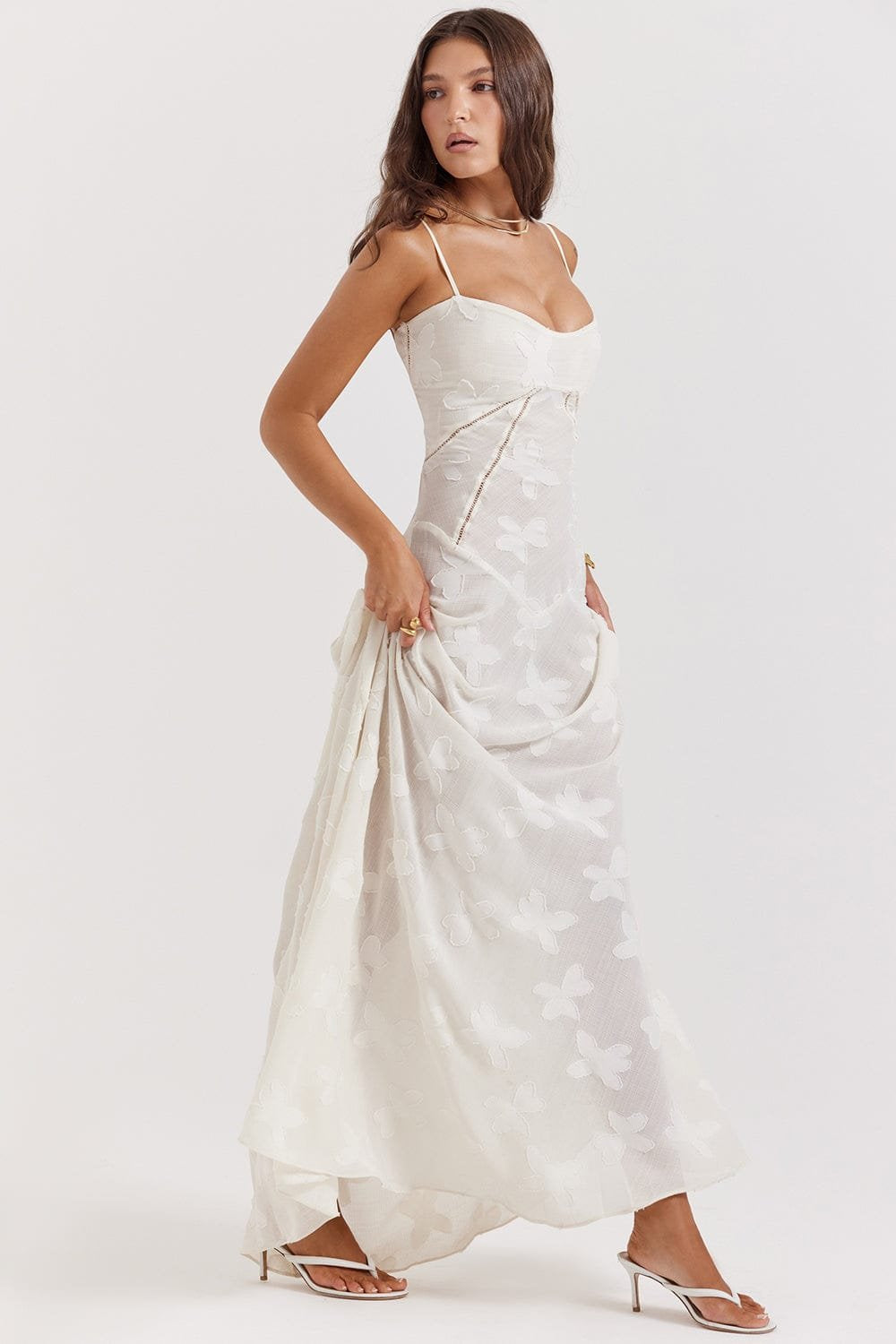 Robe longue fleurie été soleil