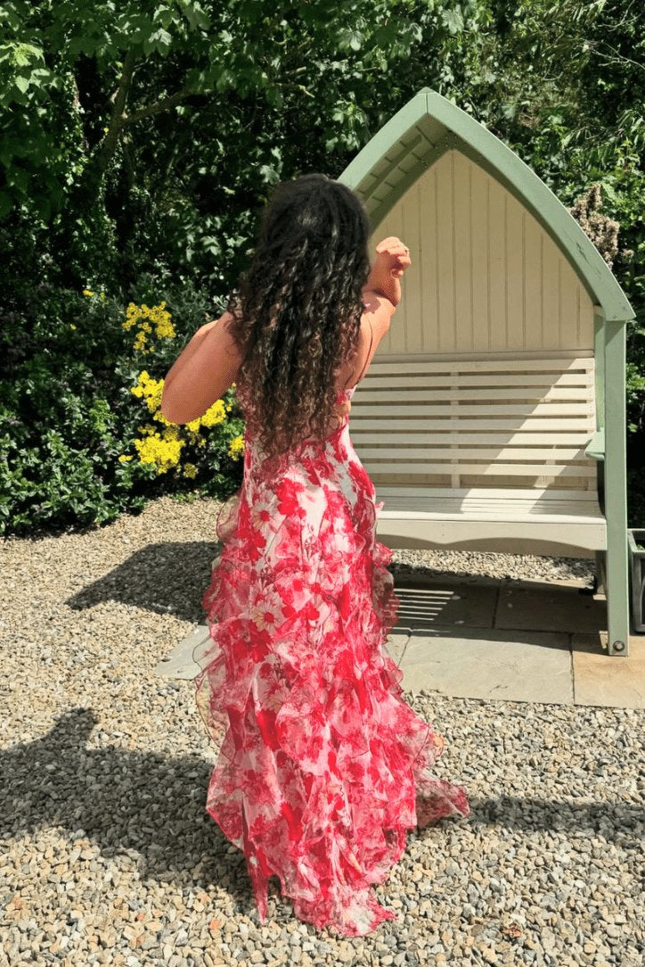 Robe longue florale sérénité