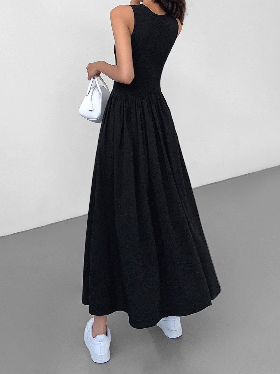 Robe maxi sans manches étoile