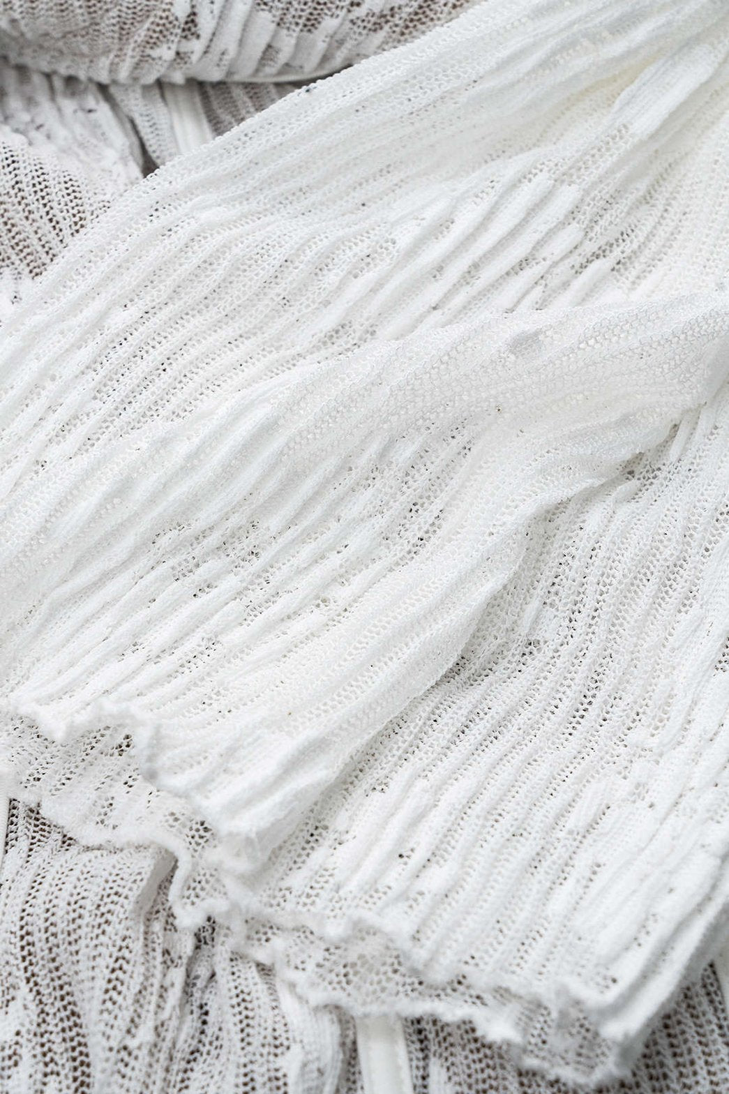 Robe maxi dentelle vue arrière cristal