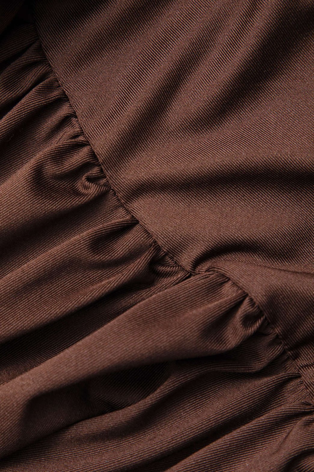 Robe Longue Drapée Col Roulé